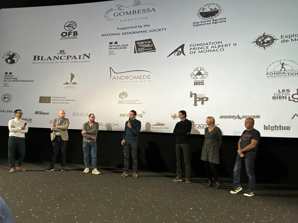 Equipe Gombessa lors de l'avant-première de Cap-Corse : Le mystère des anneaux.