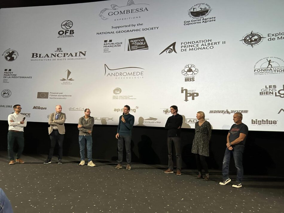 Equipe Gombessa lors de l'avant-première de Cap-Corse : Le mystère des anneaux.